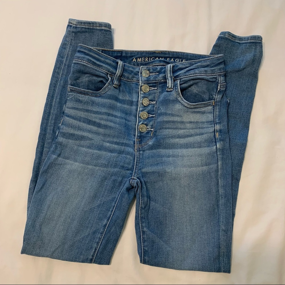 American Eagle High Waist Jeggings 👖 Button Fly